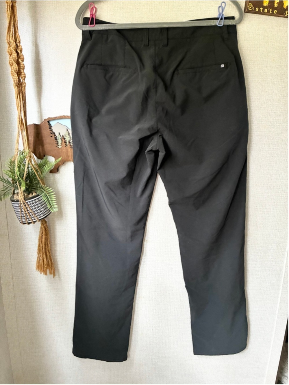 Men's Travis Mathew Chino wonderlust Pants Black Size 32 - Picture 5 of 7